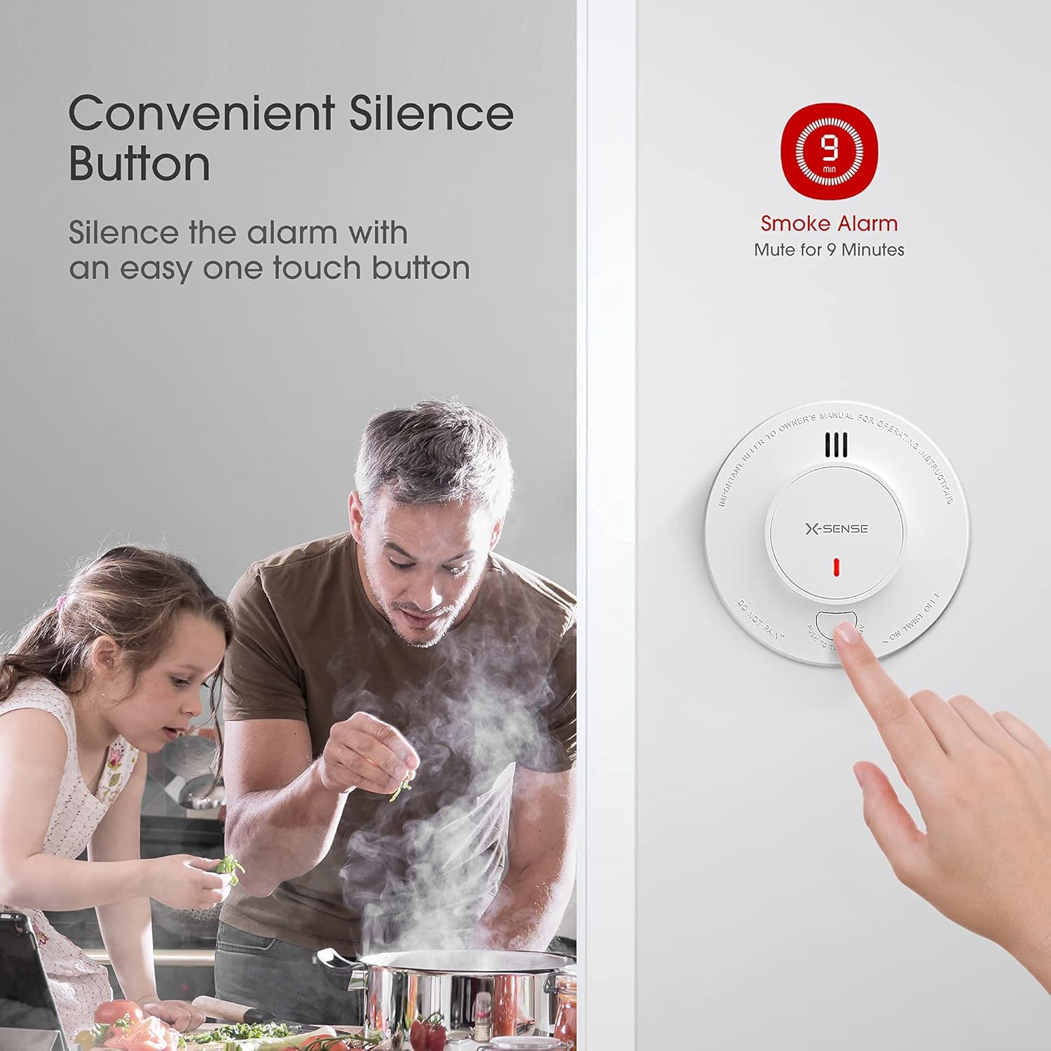 Czujka dymu X-Sense, 10-letnia – Smoke Detector Interconnected recenzja i cena